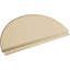 Demi-rond signature fronton en uréthane, brun clair apprêté-102752336-113057100-113221387