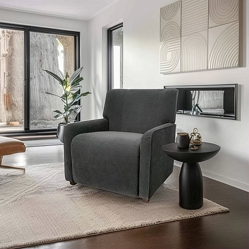 Chaise décorative haut de gamme simple et moderne grise