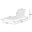 Chaise longue en forme de bateau avec fauteuil inclinable à 3 positions et chaise longue d'extérieur