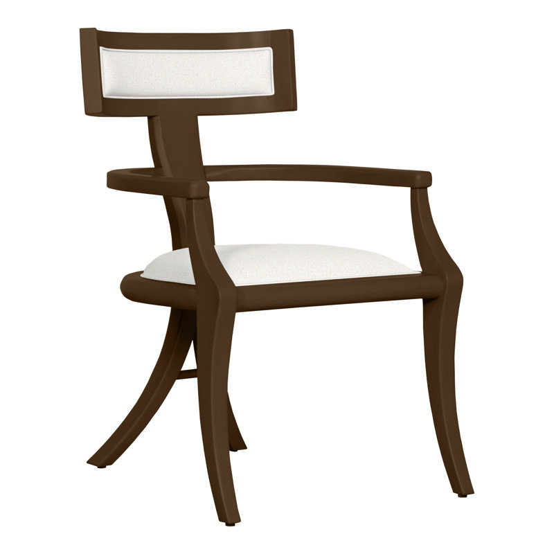 Greek Peak By Thom Filicia Upholstered Arm Chair, Kennelly Snow, Havana