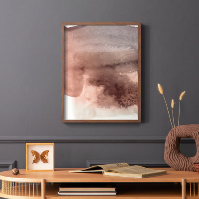 Red Ochre Abstract II Framed Print - Solid Wood