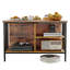 Table basse à plateau relevable avec compartiment caché et tablettes Farmhouse