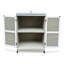 Mila Garden Cabinet with Slatted Doors, 71.5 x 48 x 100cm