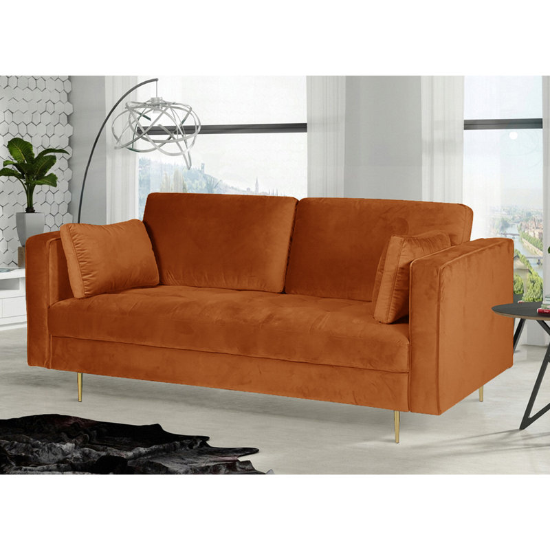 Athalia 2 Seater Loveseat, Orange