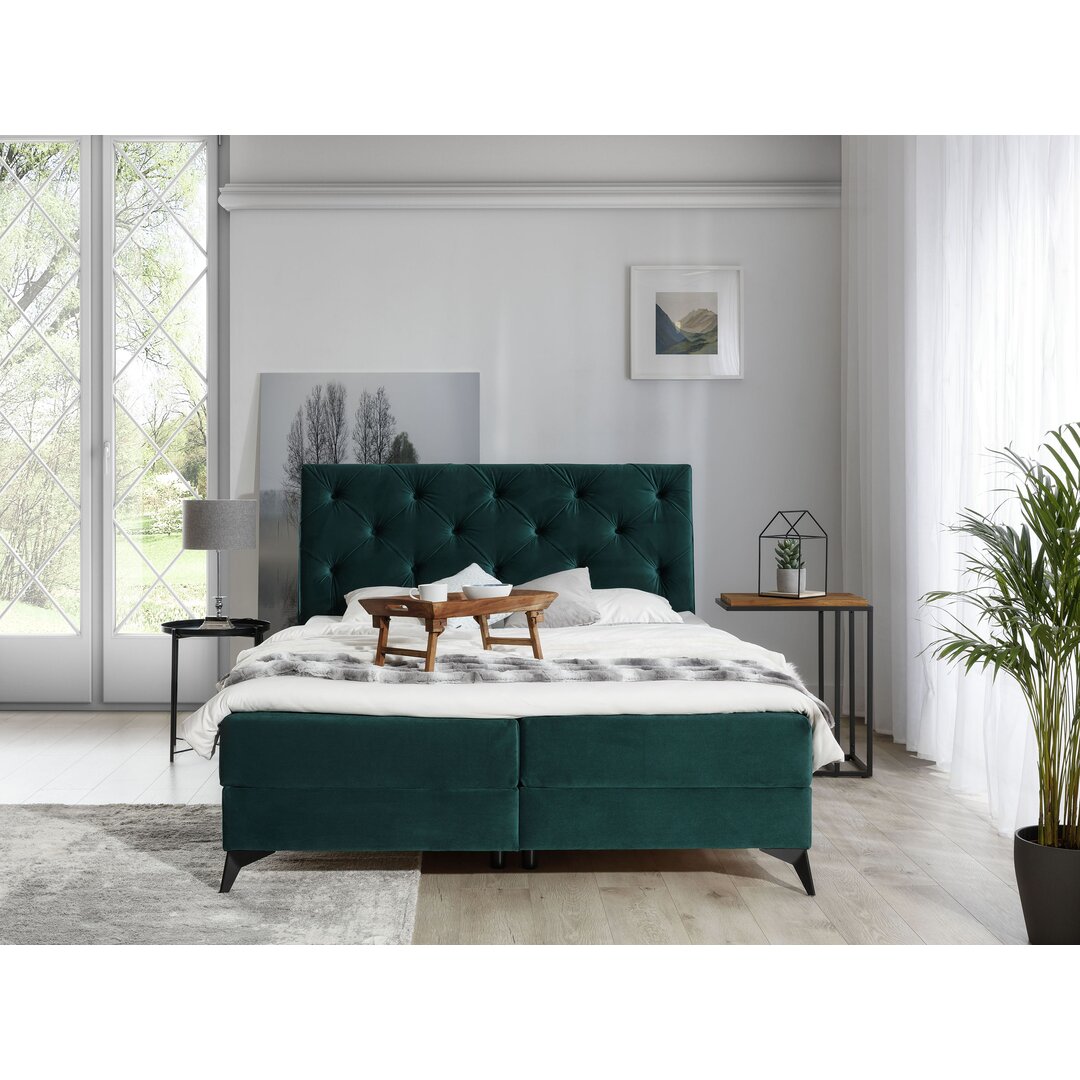 Boxspringbett Ragsdale mit Topper und Bettkasten