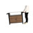 Outdoor Kitchen Wicker Island Rolling Cart & Storage Cabinet