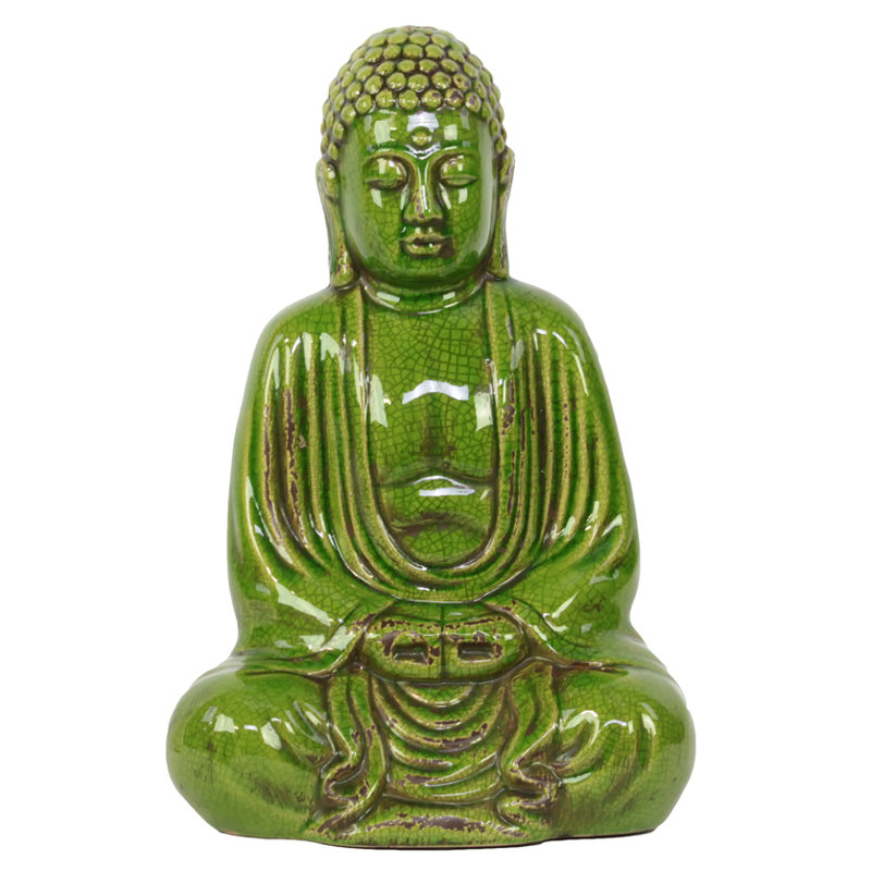Tedeschi Hand Finishing Ceramic / Porcelain Figurine / Sculpture Decorative Object, Green