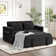 55.2'' Wide Modern Convertible Upholstered Tufted Sofa Bed With Two Accent Pillows