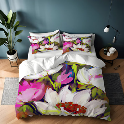 Polyester Floral Duvet Cover