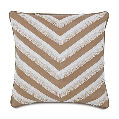 Naya Fringed Linen Throw Pillow