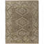 Narely Hand Knotted Wool Geometric Area Rug in Gray-1168191126