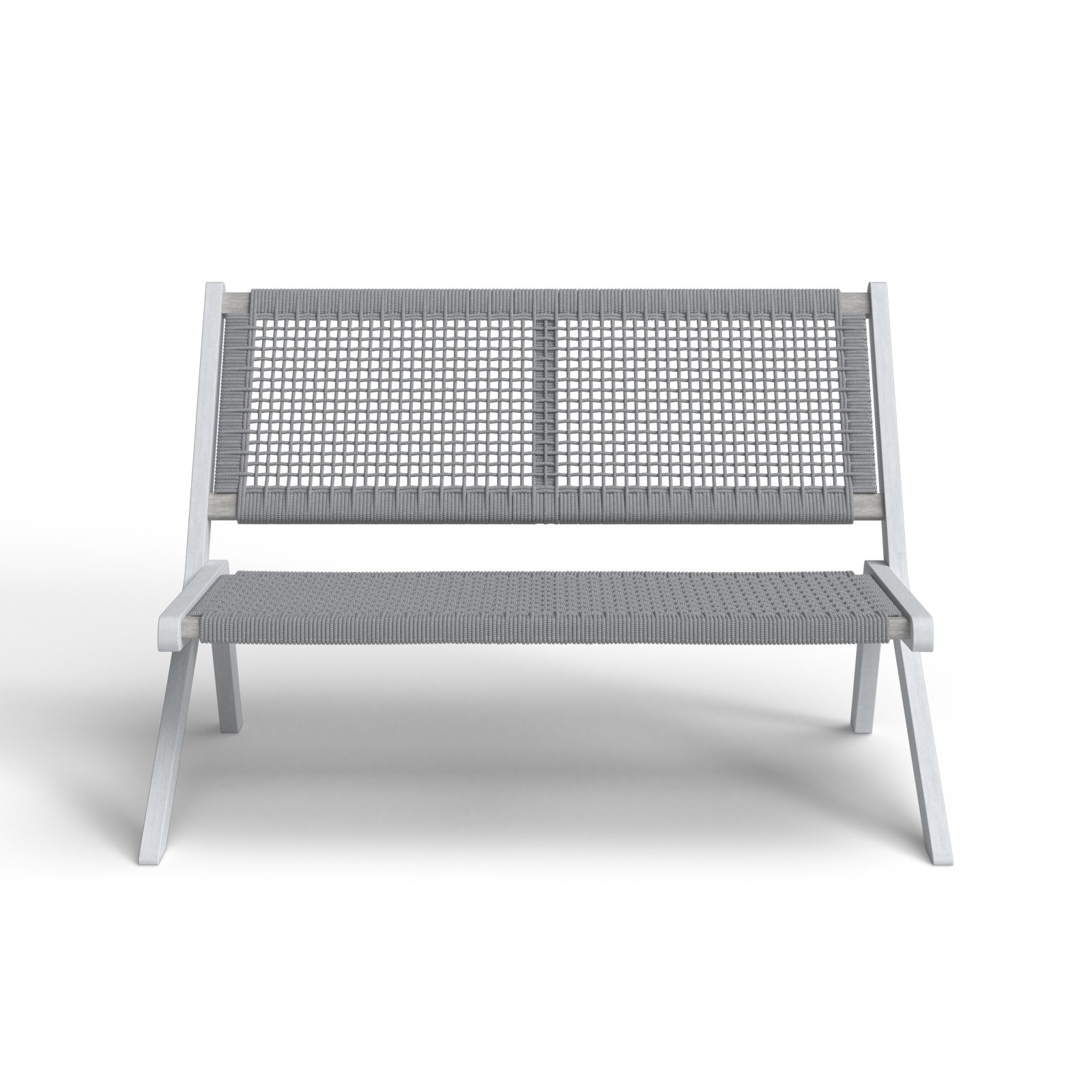 Kismet 45.47'' Folding Outdoor Bench, Gray, Gray