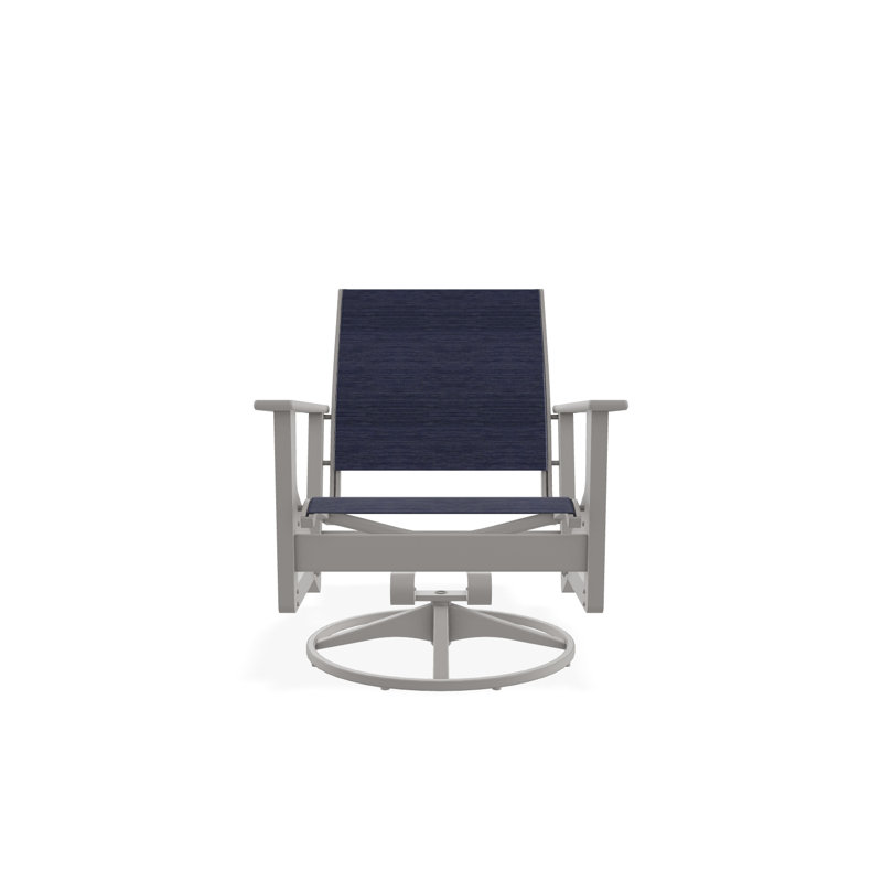 Wexler Outdoor Swivel Lounge Chair, Warm Gray, Deacon