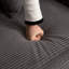 Canapé confortable surdimensionné en velours côtelé avec repose-pieds amovibles pour différentes pièces