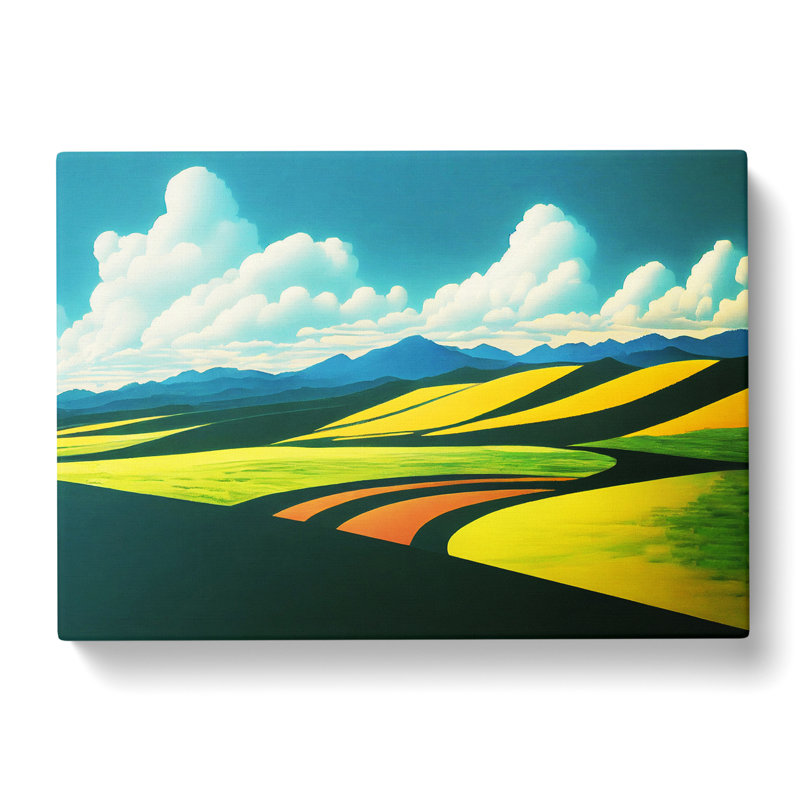 Sweet Meadow Landscape - Wrapped Canvas, 40cm H x 60cm W x 3cm D