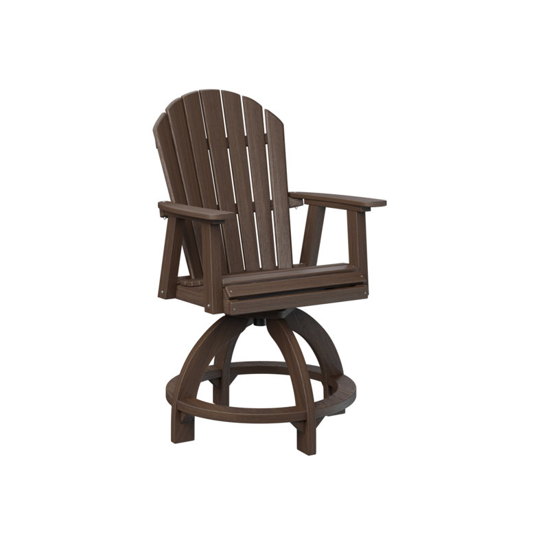 Chaise pivotante d'extérieur à dossier Comfo, Imbuia, 22.5"
