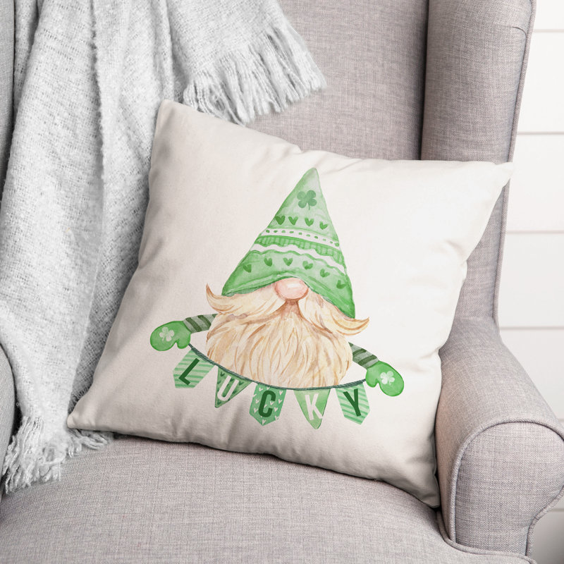 Spun Polyester Reversible Throw Pillow