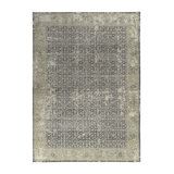 Distressed Homage Hand Knotted Wool Floral Area Rug