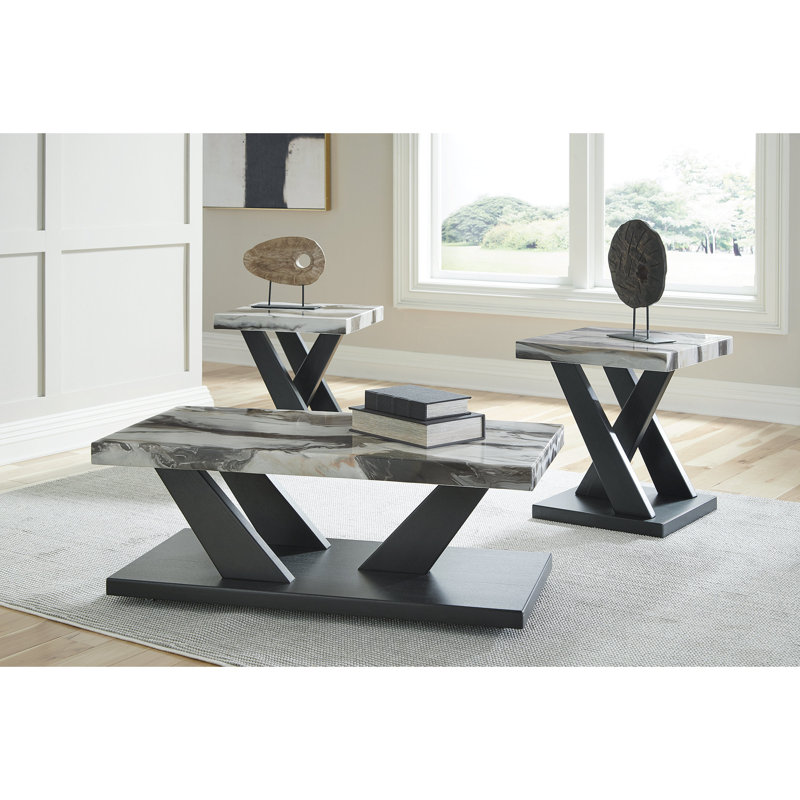 Ensemble de 3 tables Hatzman