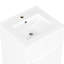 Meuble-lavabo blanc de 20 po. Armoire avec porte. Lavabo en céramique et texture facile. Pour. Tablettes. Finition lisse-496930009-496930008