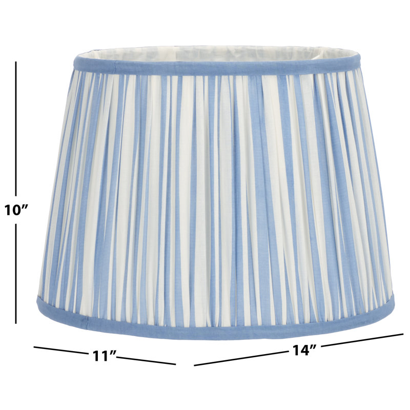 Abat-jour tambour en coton Aria H 10 po x l 11 po