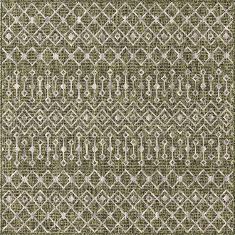 Tapis d'extérieur Preen couleur beige, Carré 5 pi 3 po