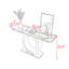 Light luxury style sintered stone console table.-129406885