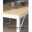 Ensemble de table de salle à manger 45,5 po pour 4 personnes, ensemble de table de cuisine avec 2 bancs, ensemble de table de salle à manger avec structure en métal et panneau de fibres à densité moyenne, coin-repas peu encombrant-799207061-746919456-746919459