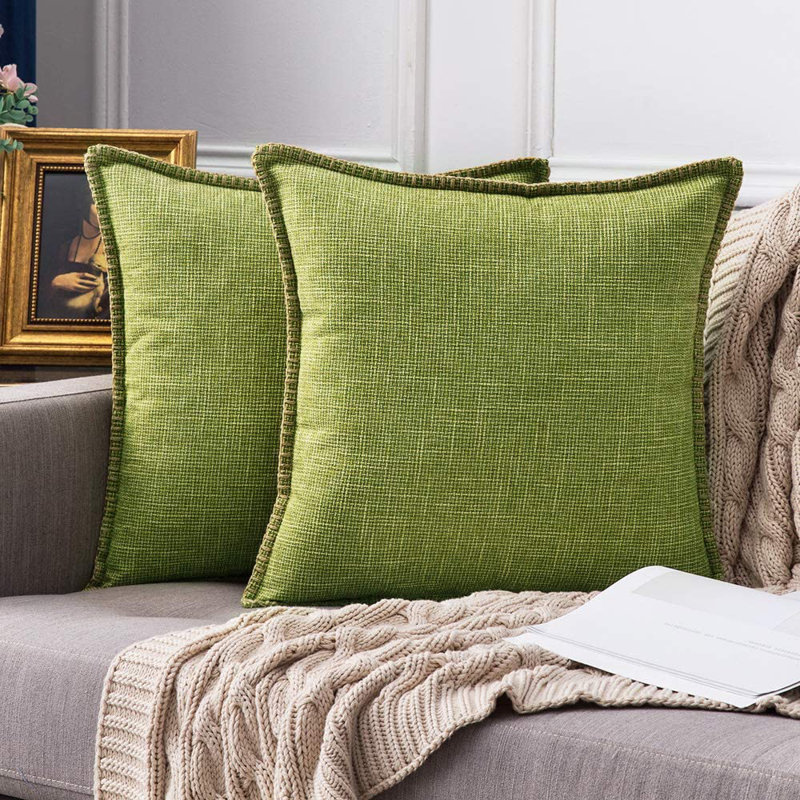 Pillow Cover, Green, 18"H x 18"W