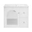 Ensemble de meuble-lavabo mural 24 po avec lavabo en céramique, 2 tiroirs et 1 porte à fermeture en douceur pour les petits espaces-124339748