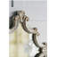 30 pouces x 23,5 pouces miroir à losanges blanc art, miroir de décoration, adapté pour le salon, le vestibule, la chambre à coucher, le bureau