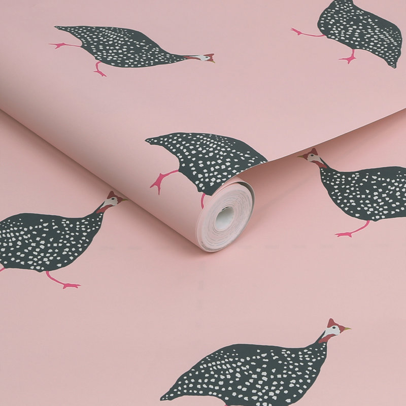 Rouleau de papier peint double 33 pi x 21 po Joules Guinée Pintade