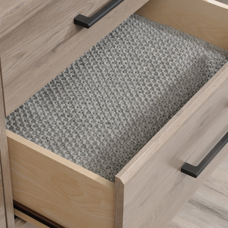 Commode transitionnelle en bois d'ingénierie avec six tiroirs spacieux, brun, Brun