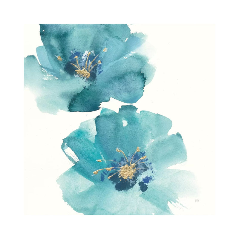 Teal Cosmos III by Chris Paschke - Wrapped Canvas Painting, 93.98 cm H x 93.98 cm W x 3.175 cm D