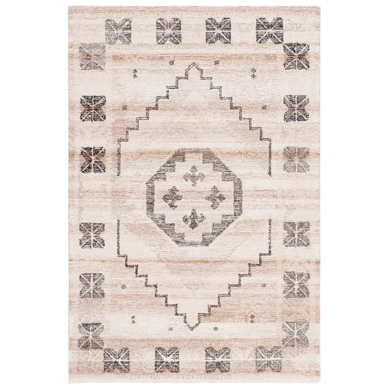 Barnwell Handmade Rug, Rectangle 4' x 6'
