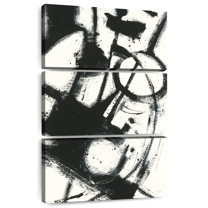 Avery Expression Abstract II - blanc, H 57 po x l 36 po
