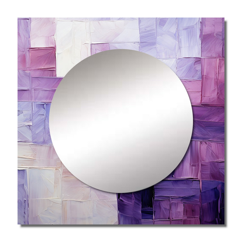 Heatherlee - Lilac Lattices Abstract Shapes, 36 po x 36 po