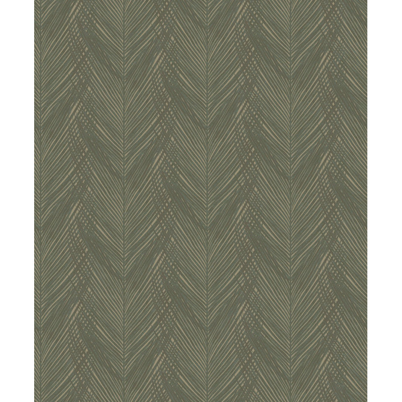 Galerie Designer Colours Feather Print Wallpaper, Green