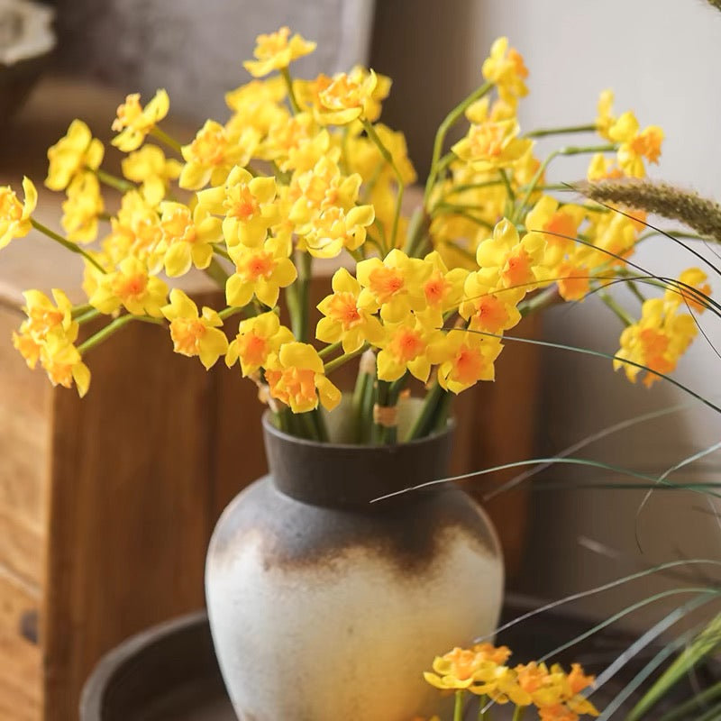 Ensemble de faux jonquilles 24 po de hauteur, Jaune