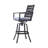 Adelynn Metal Outdoor Stool with Cushion