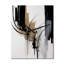 Horloge murale moderne noire et dorée II-1187565704