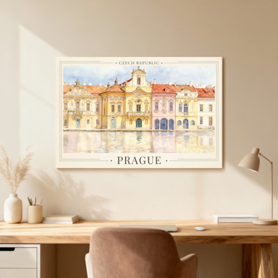 Scenic &Cityscapes Czech Republic Prague Watercolor Architecture Reflections