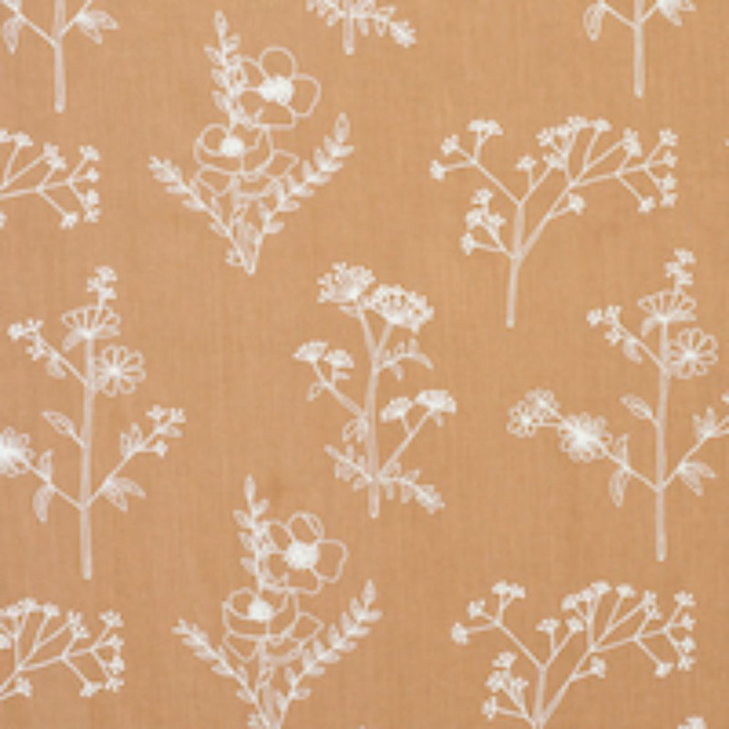 Lisbeth Embroidery Fabric, Brown/ Neutral