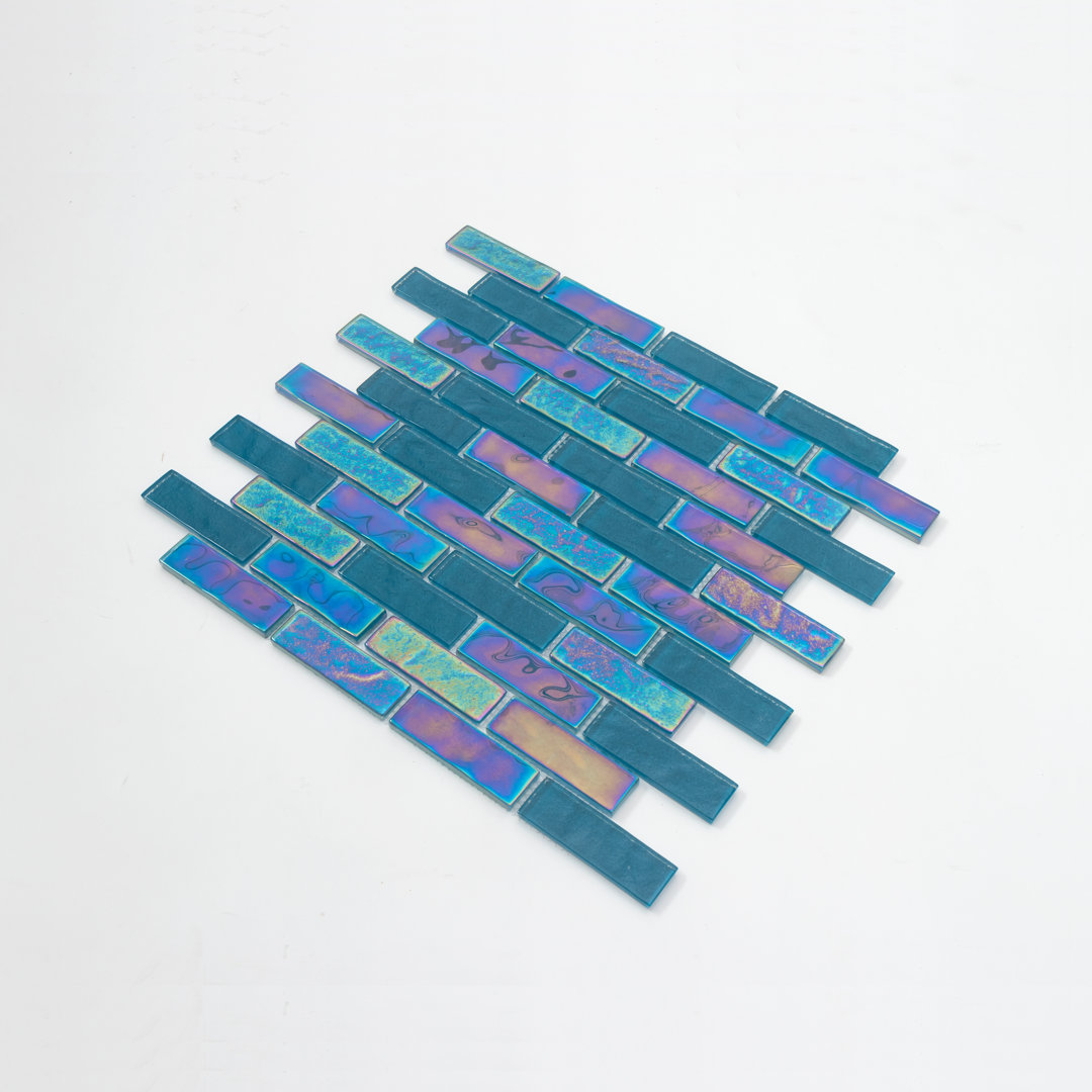 Swimming Pool Glass Brick Joint Mosaic Tile (Set of 15) WS Tiles® 