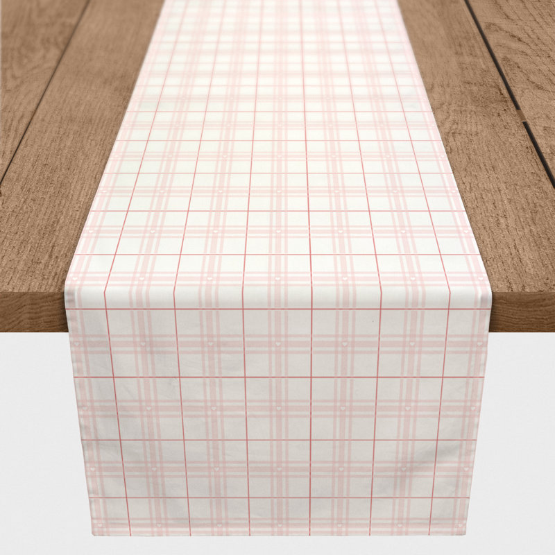 Sagan Plaid Valentine's Day Table Runner, 72" x 16"