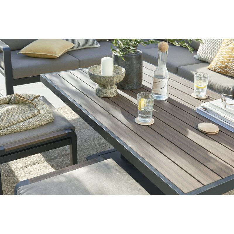 Nadasha - Hemsby Corner Set with Cushions, 73cm H x 89cm L x 150cm D