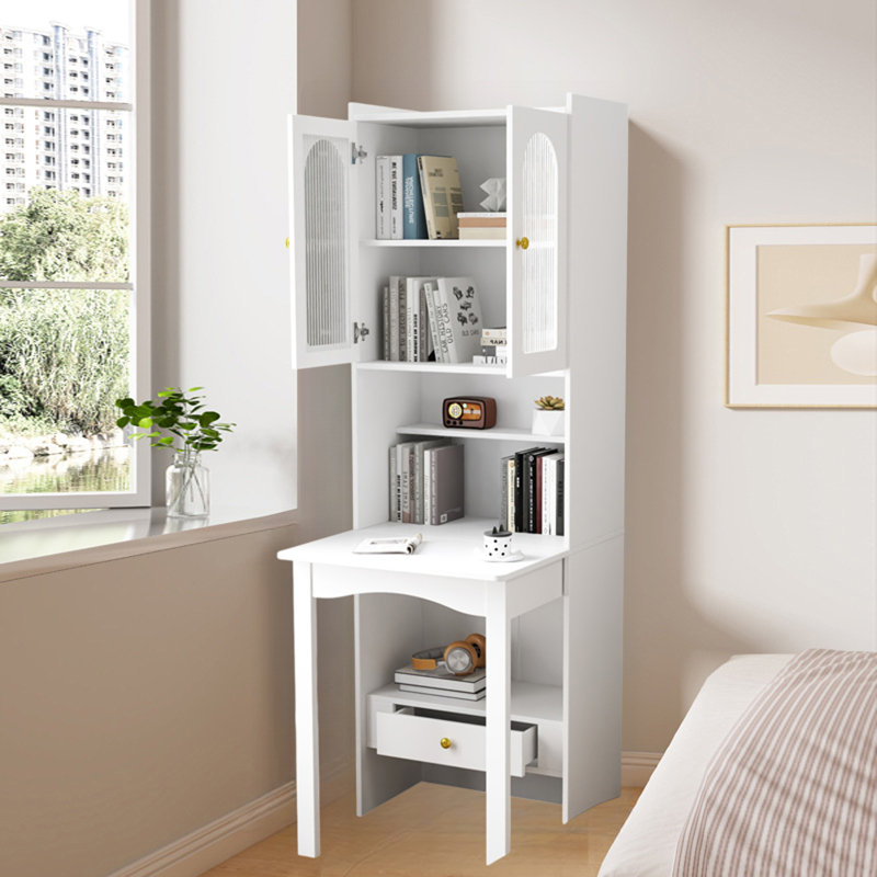 Fold-Out Convertible Writing Desk, White