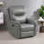 Similicuir gris foncé est en rupture de stock