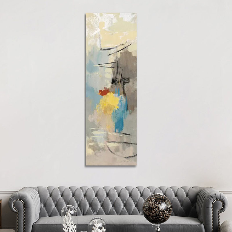 «Sail Away II», Toile blanche encadrée, H 72 po x l 24 po x P 1,5 po