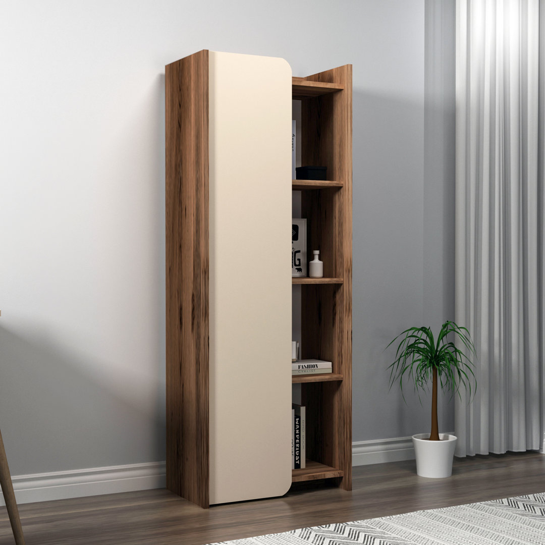 Adyline 160cm H x 60cm W Standard Bookcase